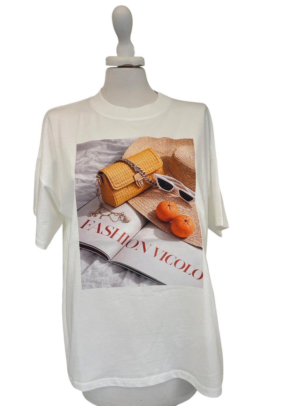 T-shirt over taglia unica vicolo
