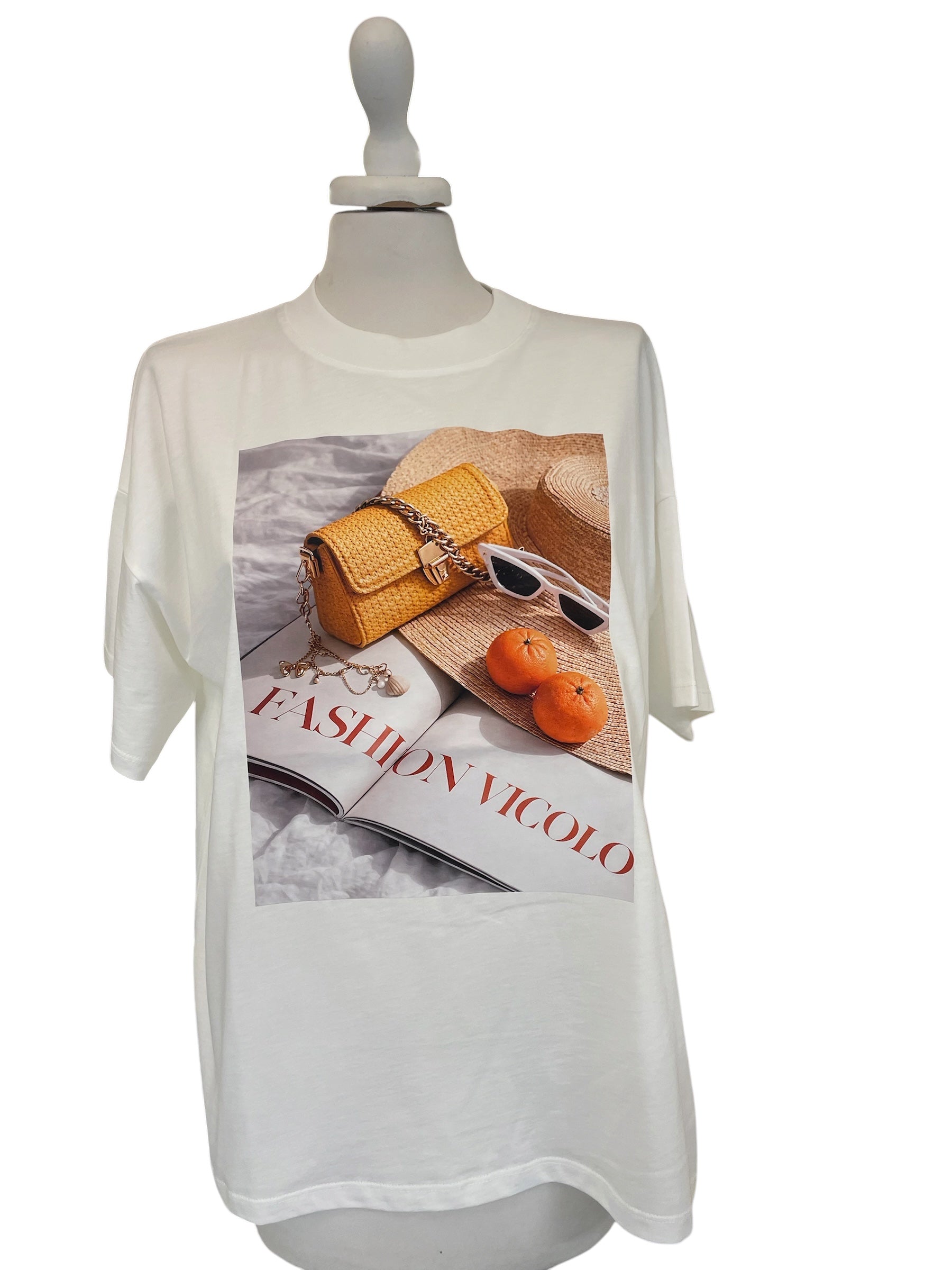T-shirt over taglia unica vicolo