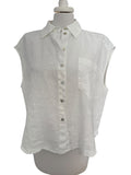 Camicia smanicata puro lino