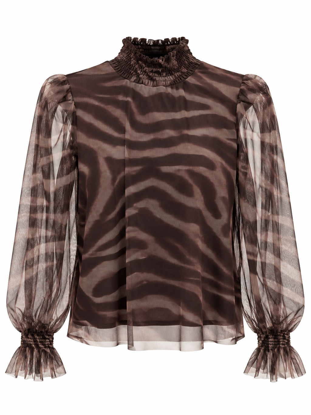 Lupetto in tulle animalier