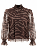 Lupetto in tulle animalier