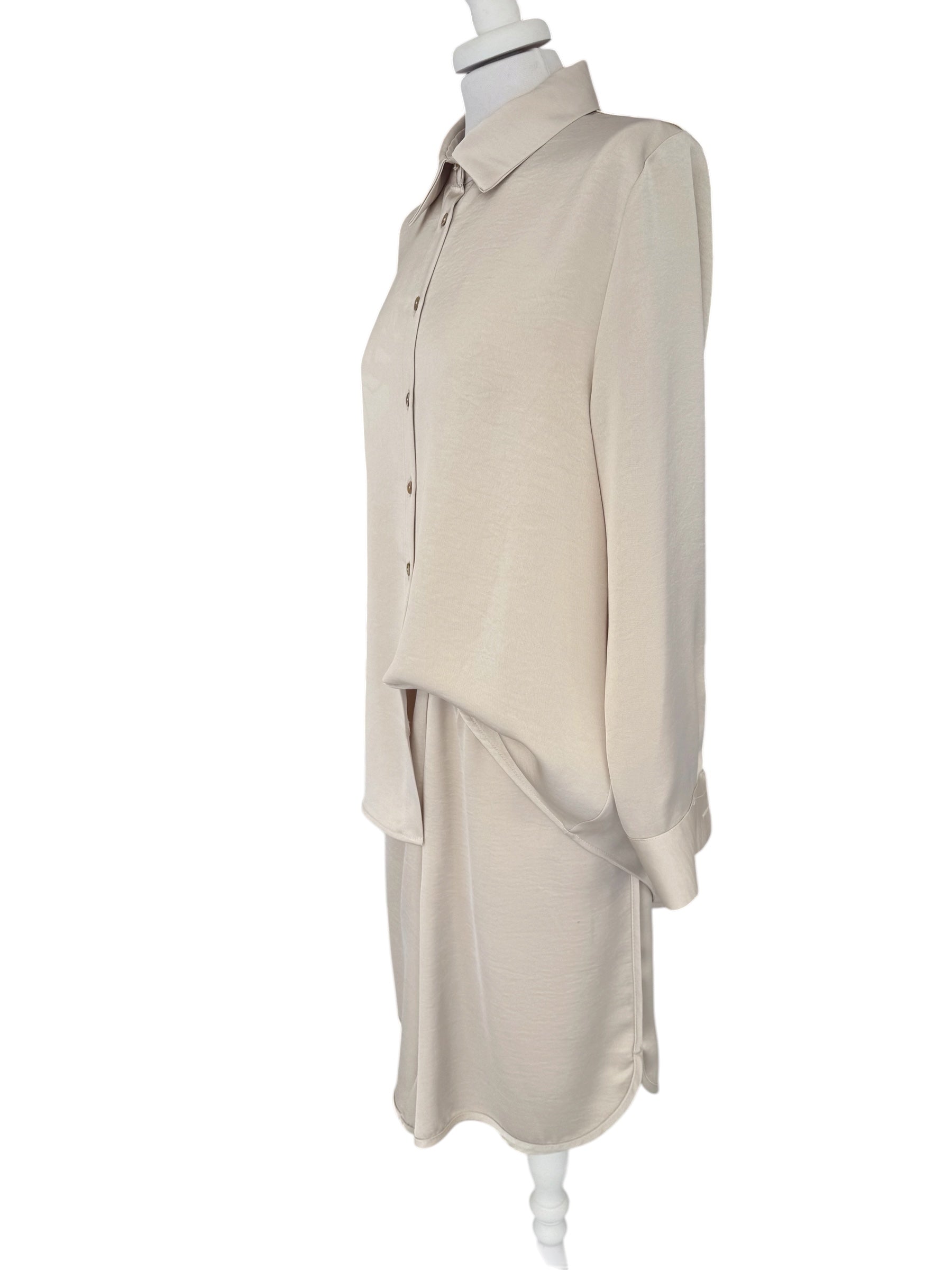 Coordinato satin camicia + bermuda