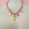 NECKLACE BANDANA ROSA CUORE