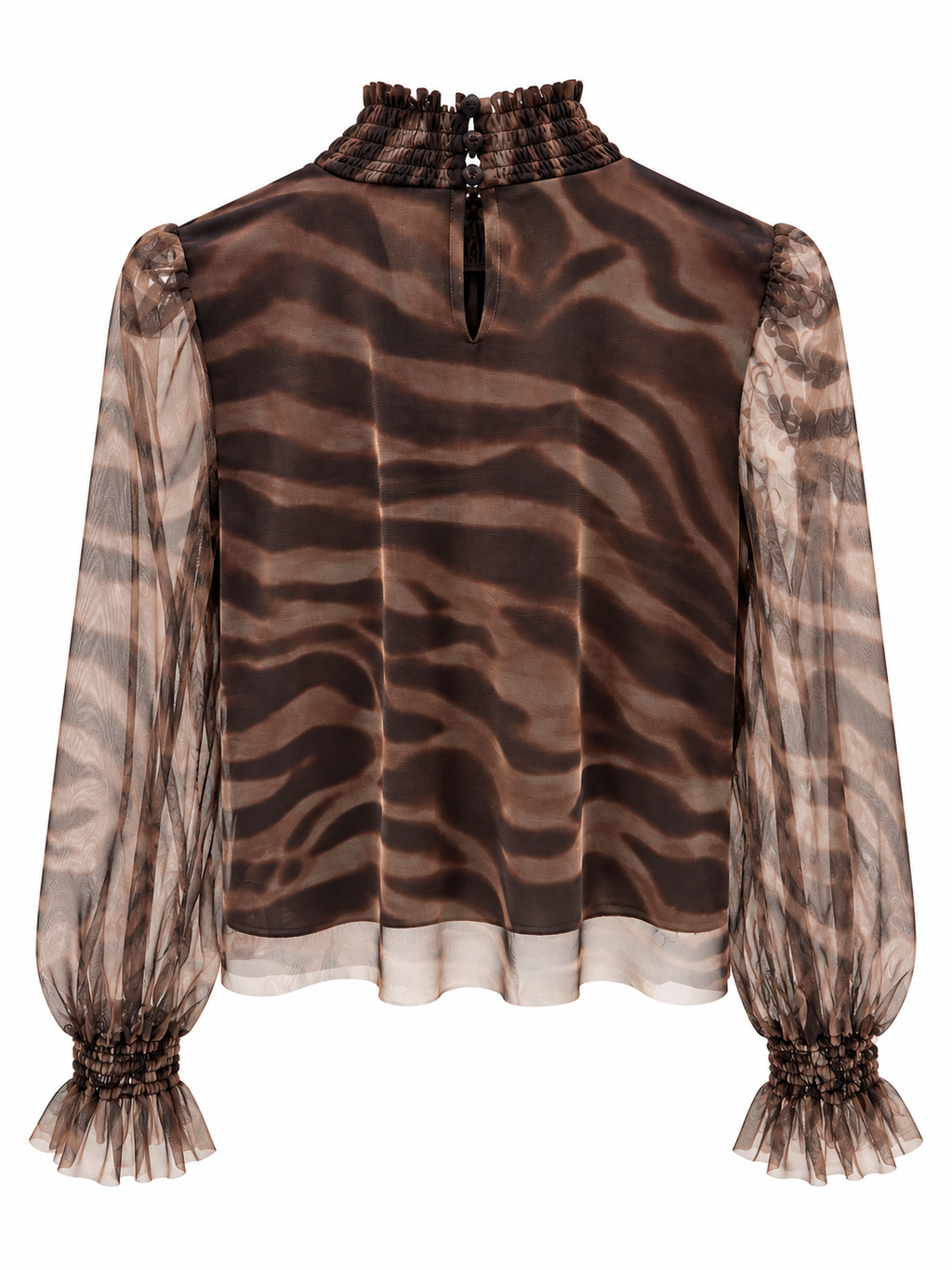 Lupetto in tulle animalier