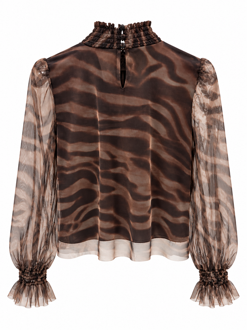 Lupetto in tulle animalier