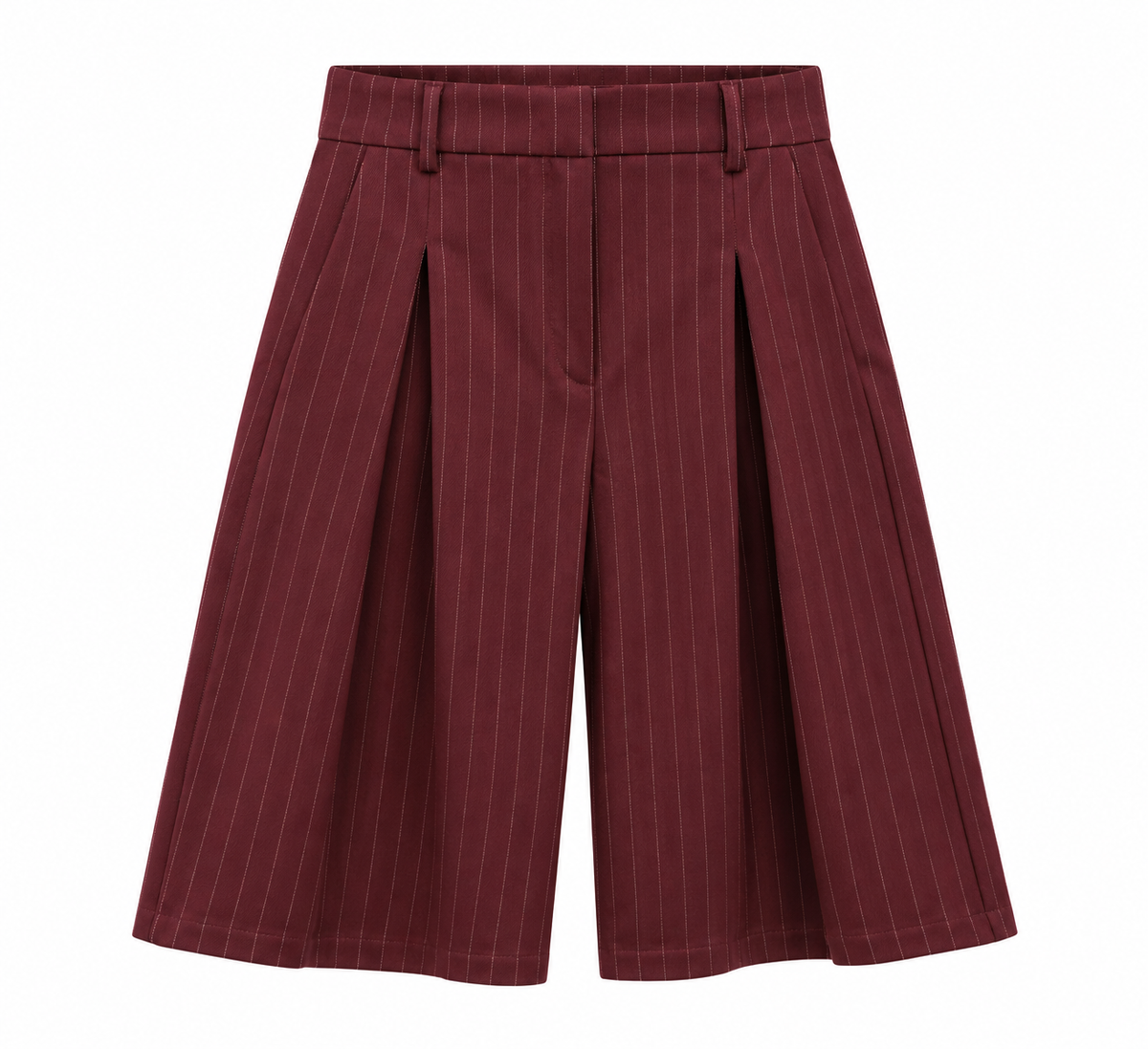 Bermuda gessato bordeaux