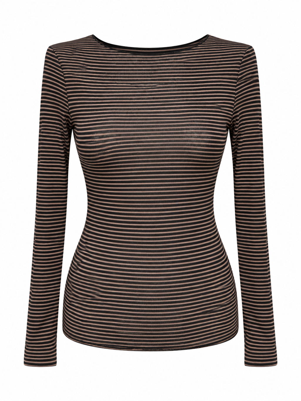 Maglia cachemiretta rigata