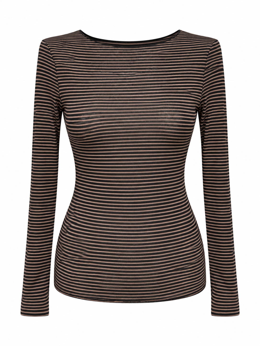Maglia cachemiretta rigata