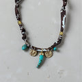 Necklace Bandana moro corno turchese