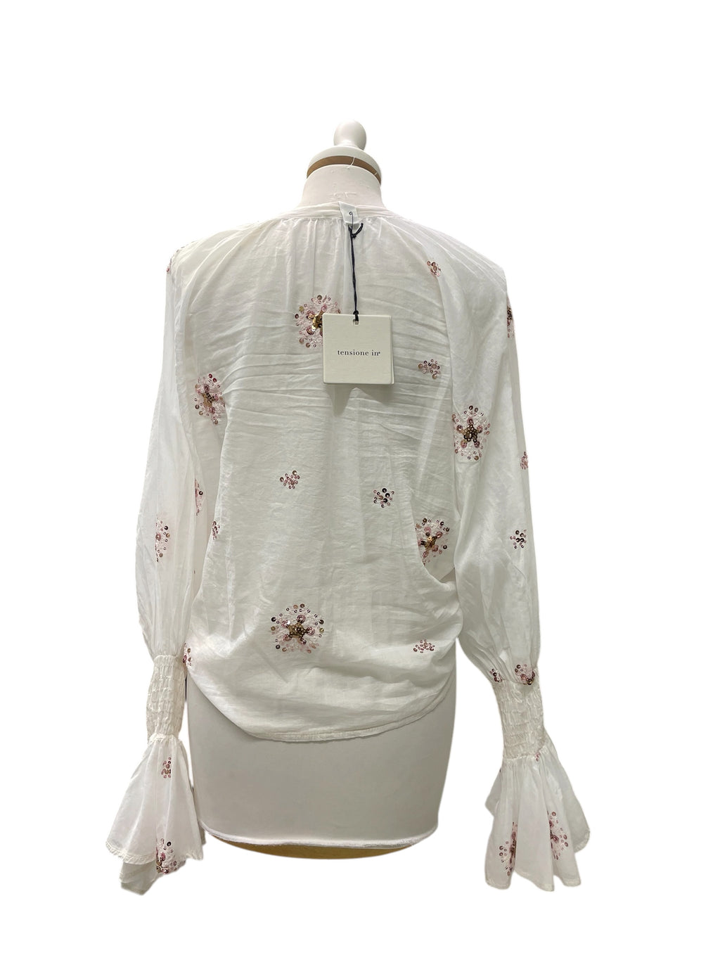 Camicia ricamo sbollita