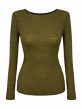 Maglia cachemiretta rigata
