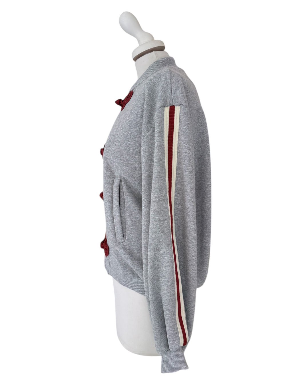 Felpa zip alamari