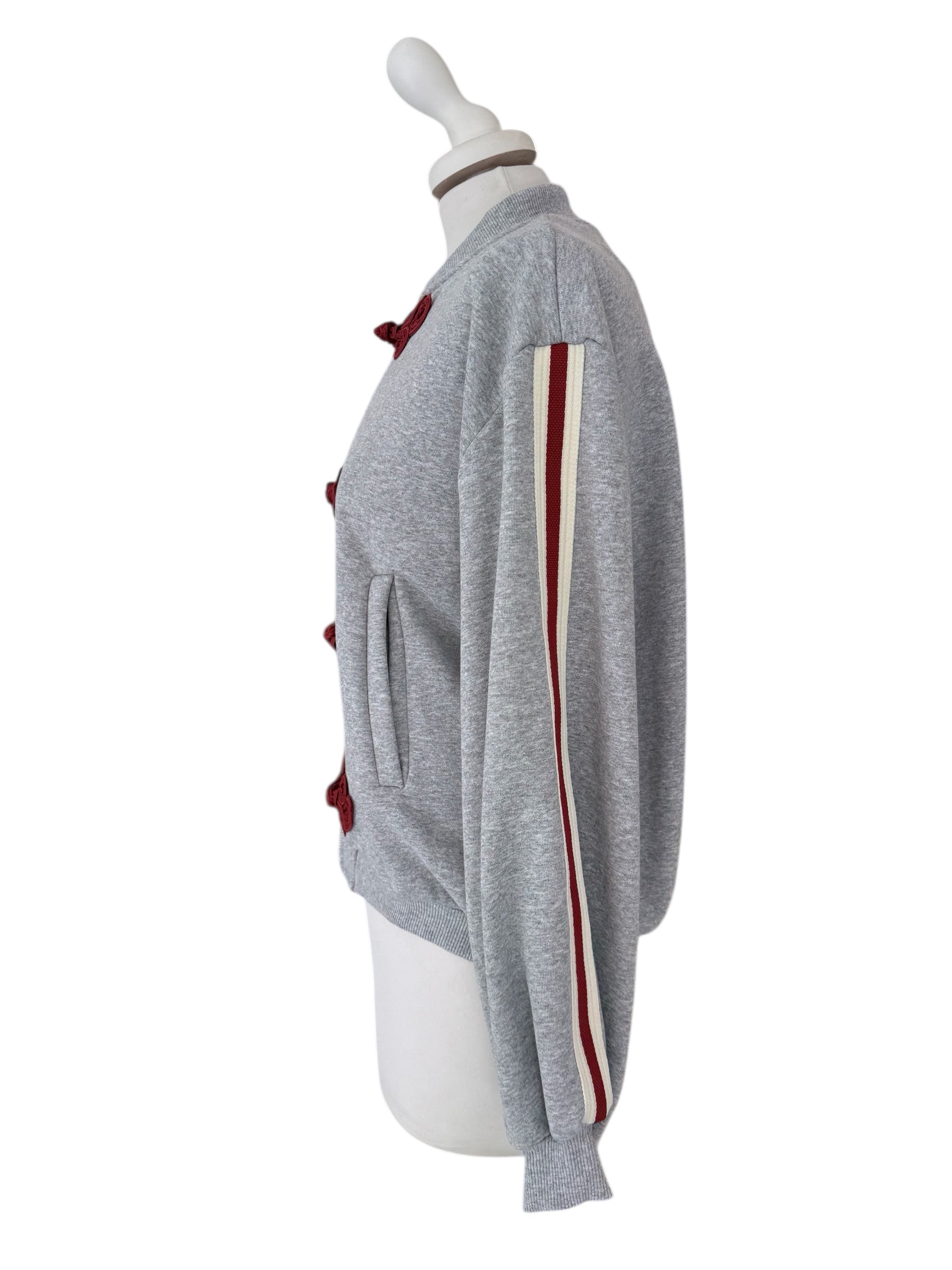 Felpa zip alamari