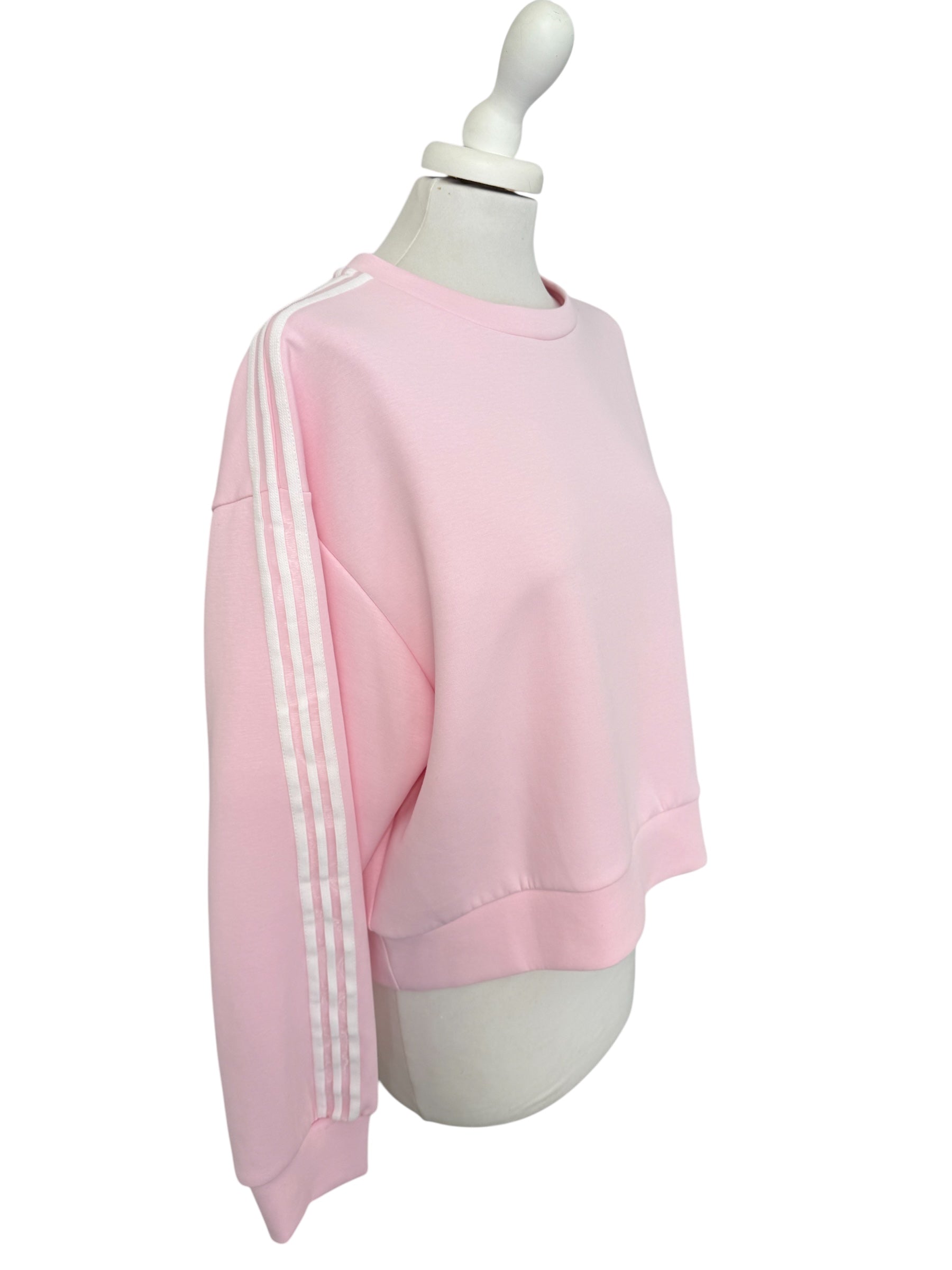 Felpa rosa bande laterali