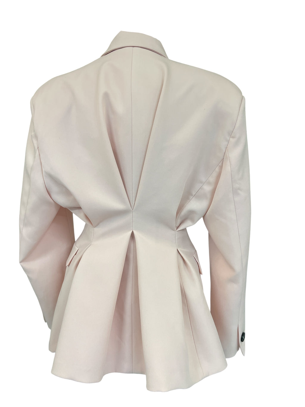 Giacca doppio petto ripresa dietro rosa