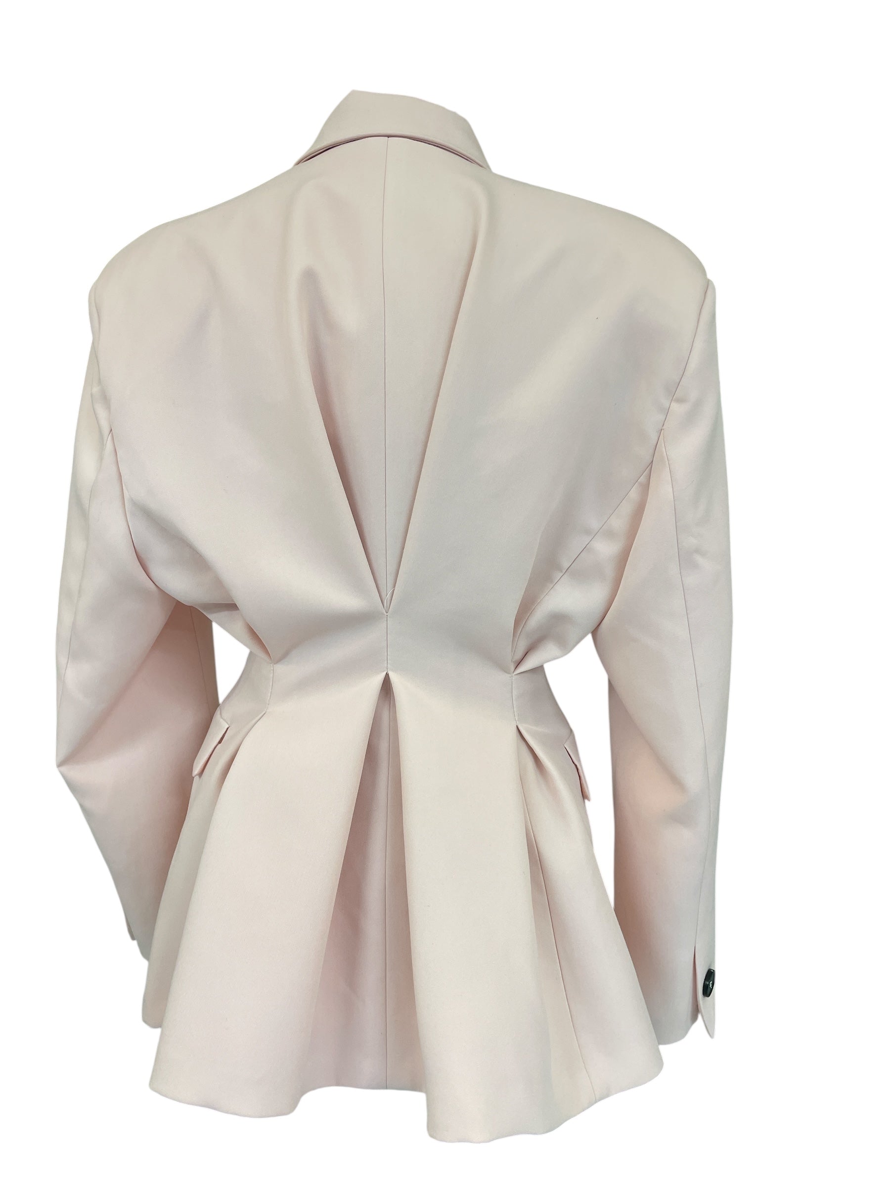 Giacca doppio petto ripresa dietro rosa