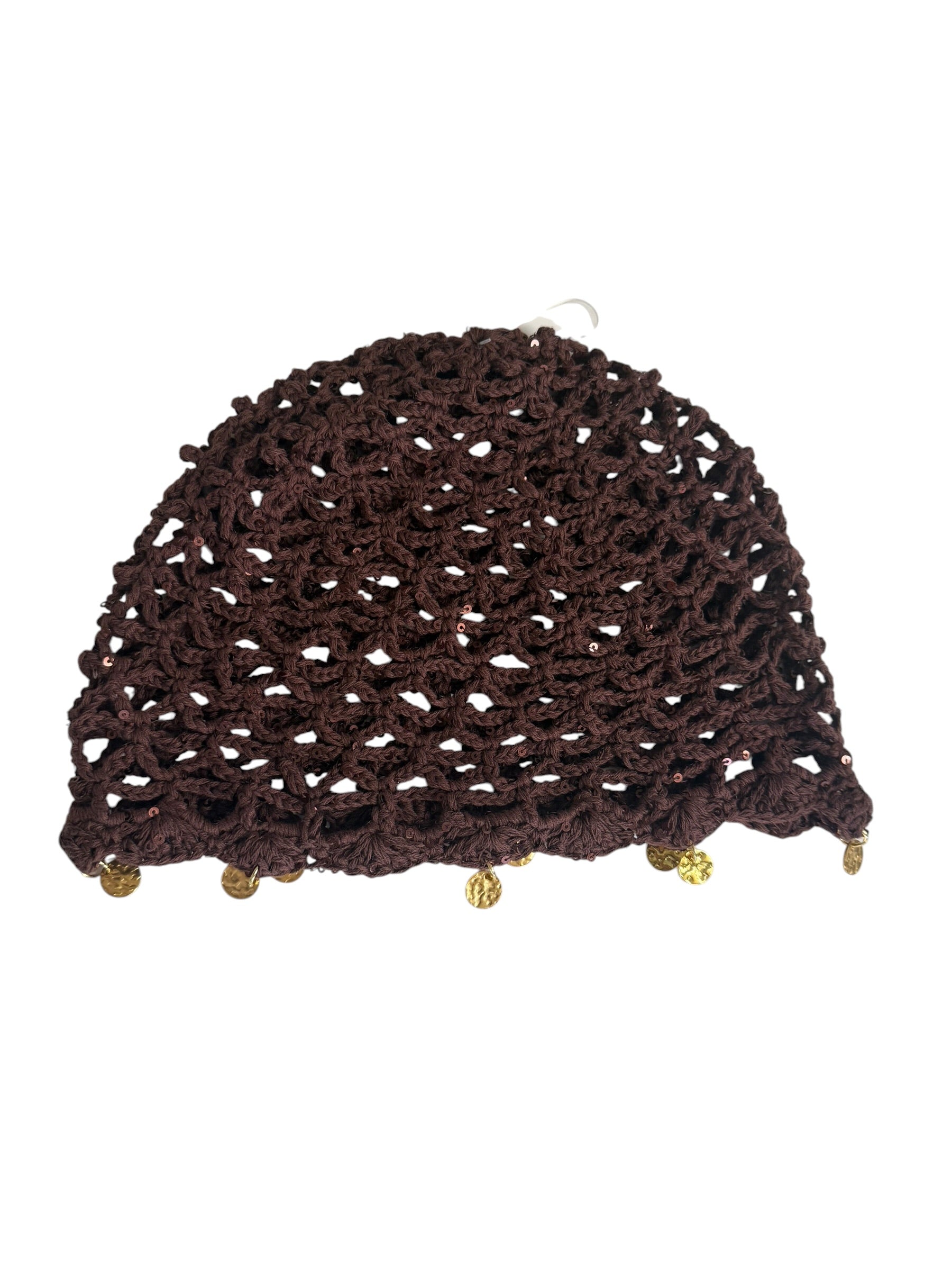 Cappellino crochet moro ciondoli
