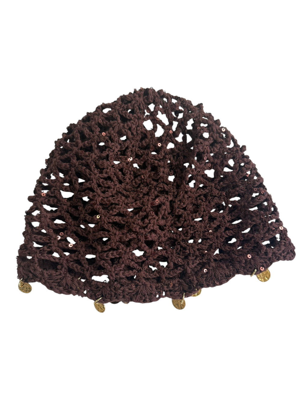 Cappellino crochet moro ciondoli