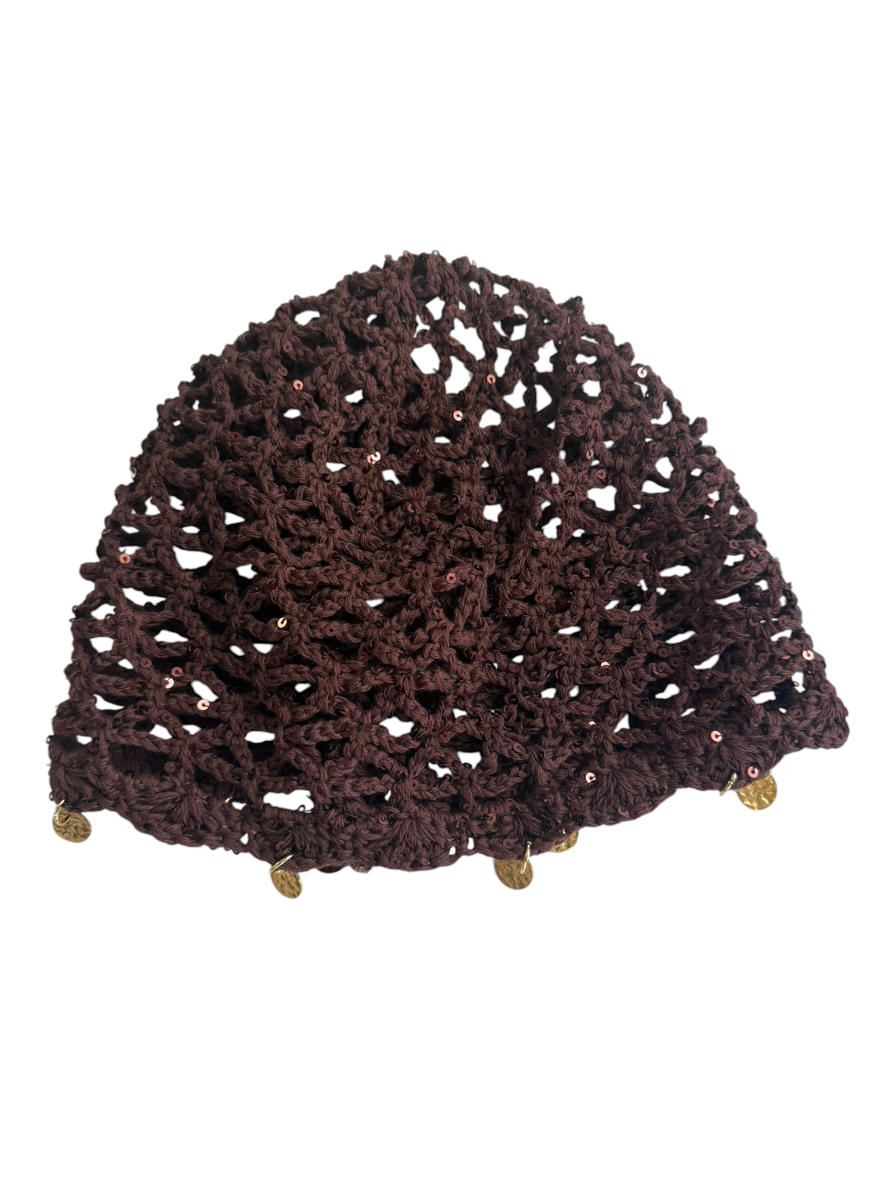 Cappellino crochet moro ciondoli