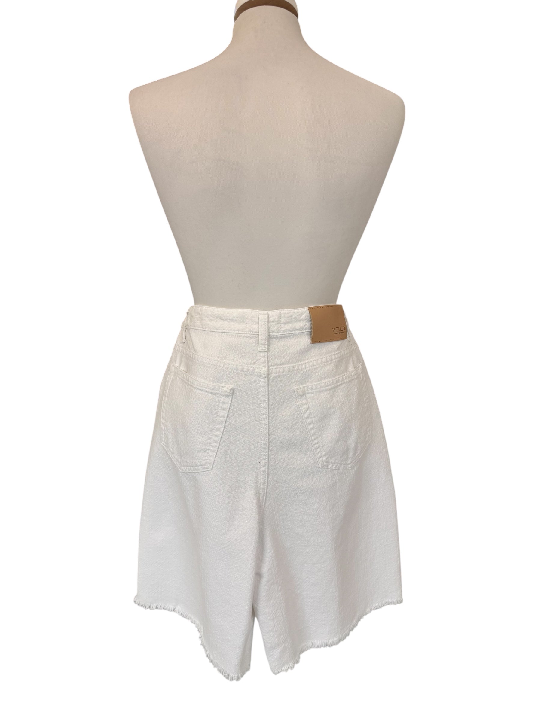 Bermuda bianco sfrangiato + bandana