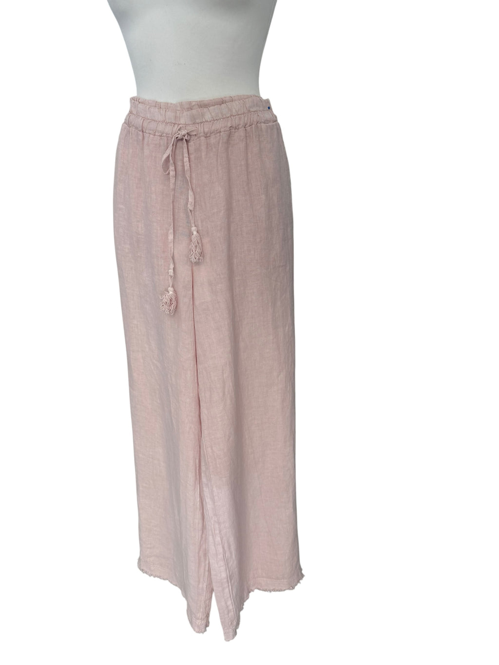 Pantalone palazzo puro lino