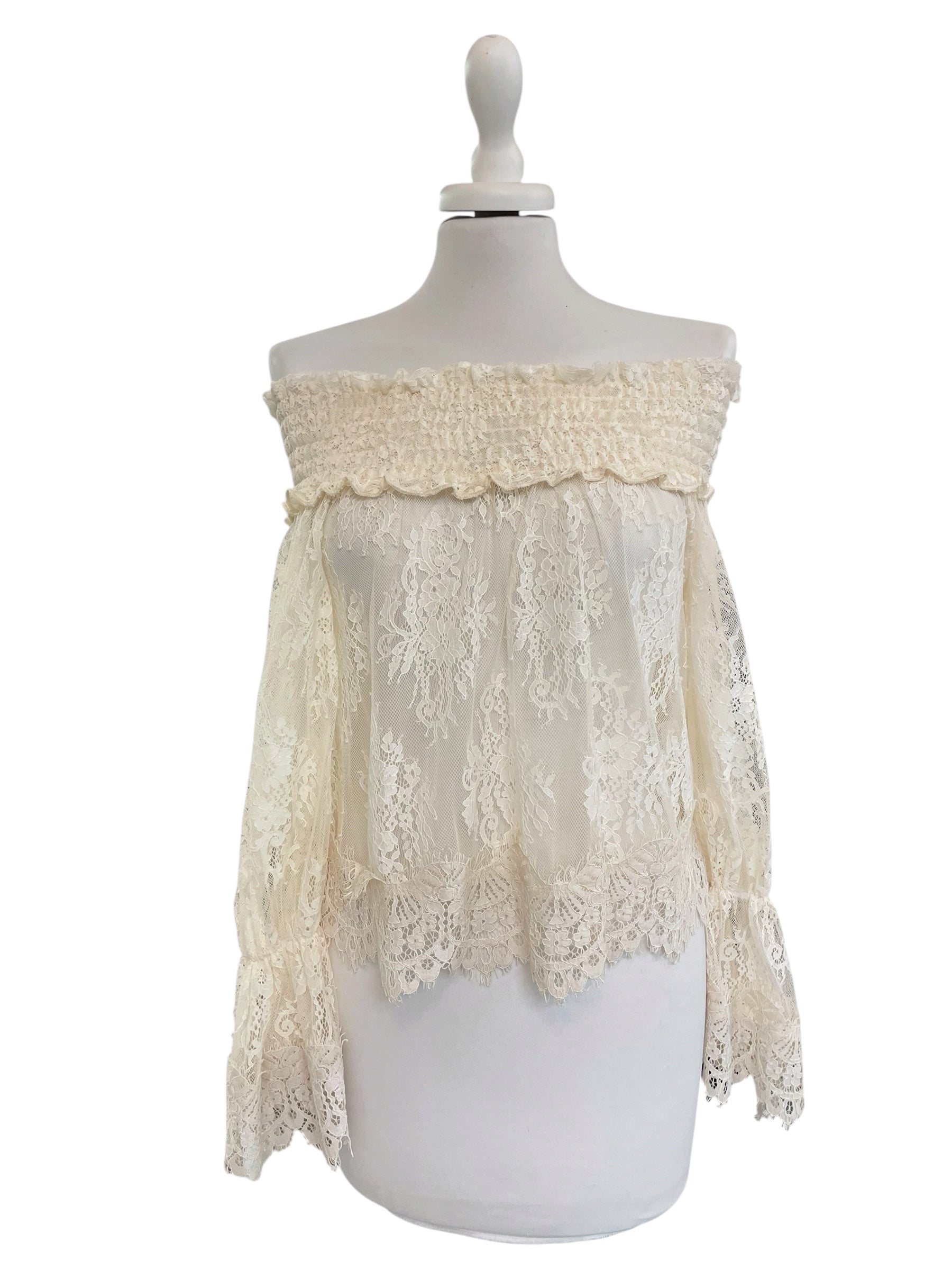 Blusa pizzo V.unica C10293AT tensione in