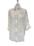 Camicia ricamata variante unica taglia unica