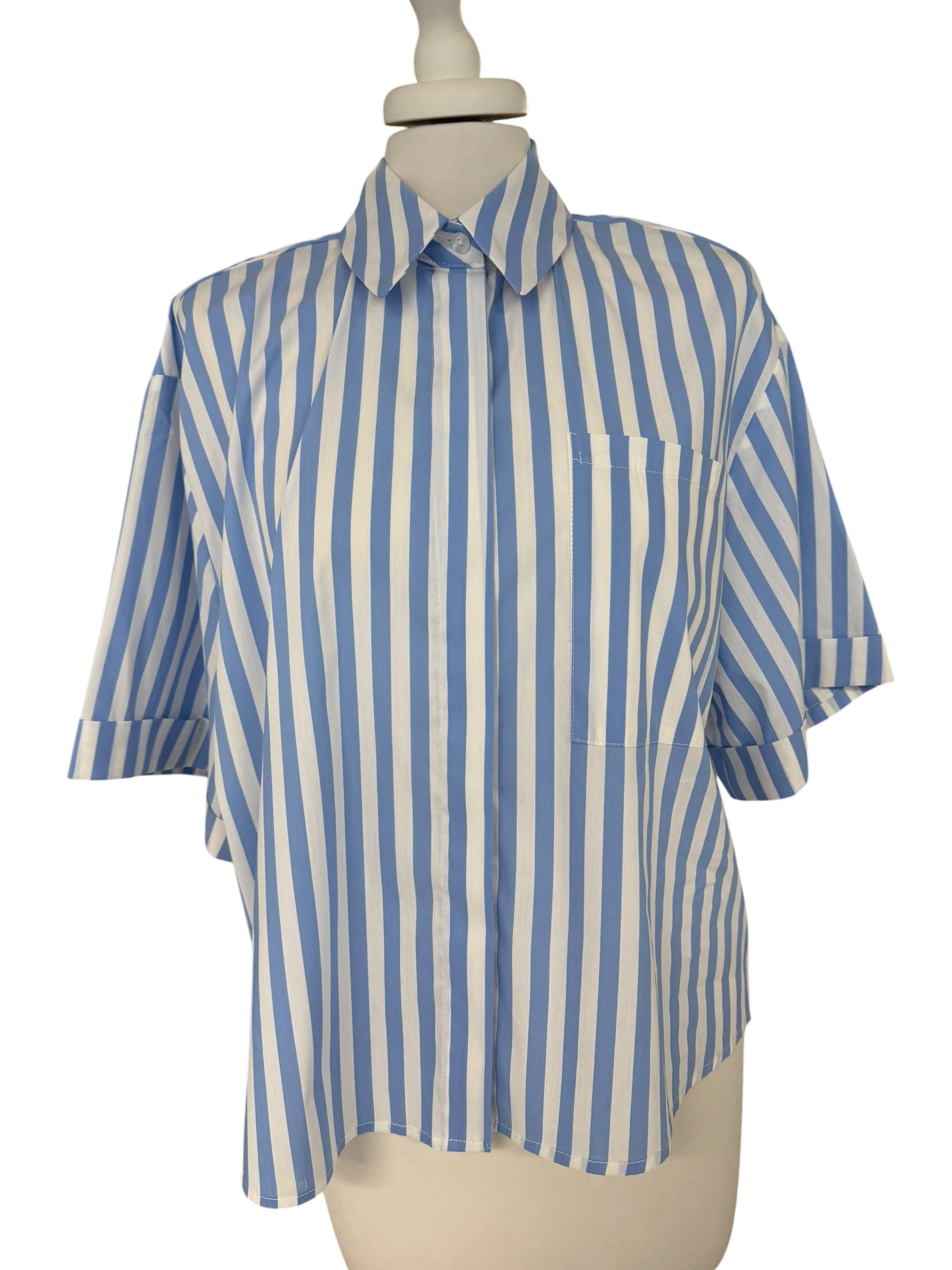 Camicia rigata 1/2 manica