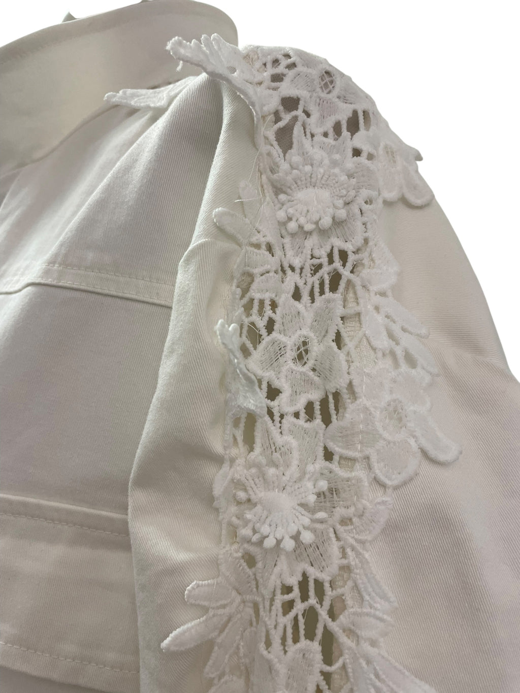 giubboni écru PHILIA loft con intarsi pizzo unica variante colore