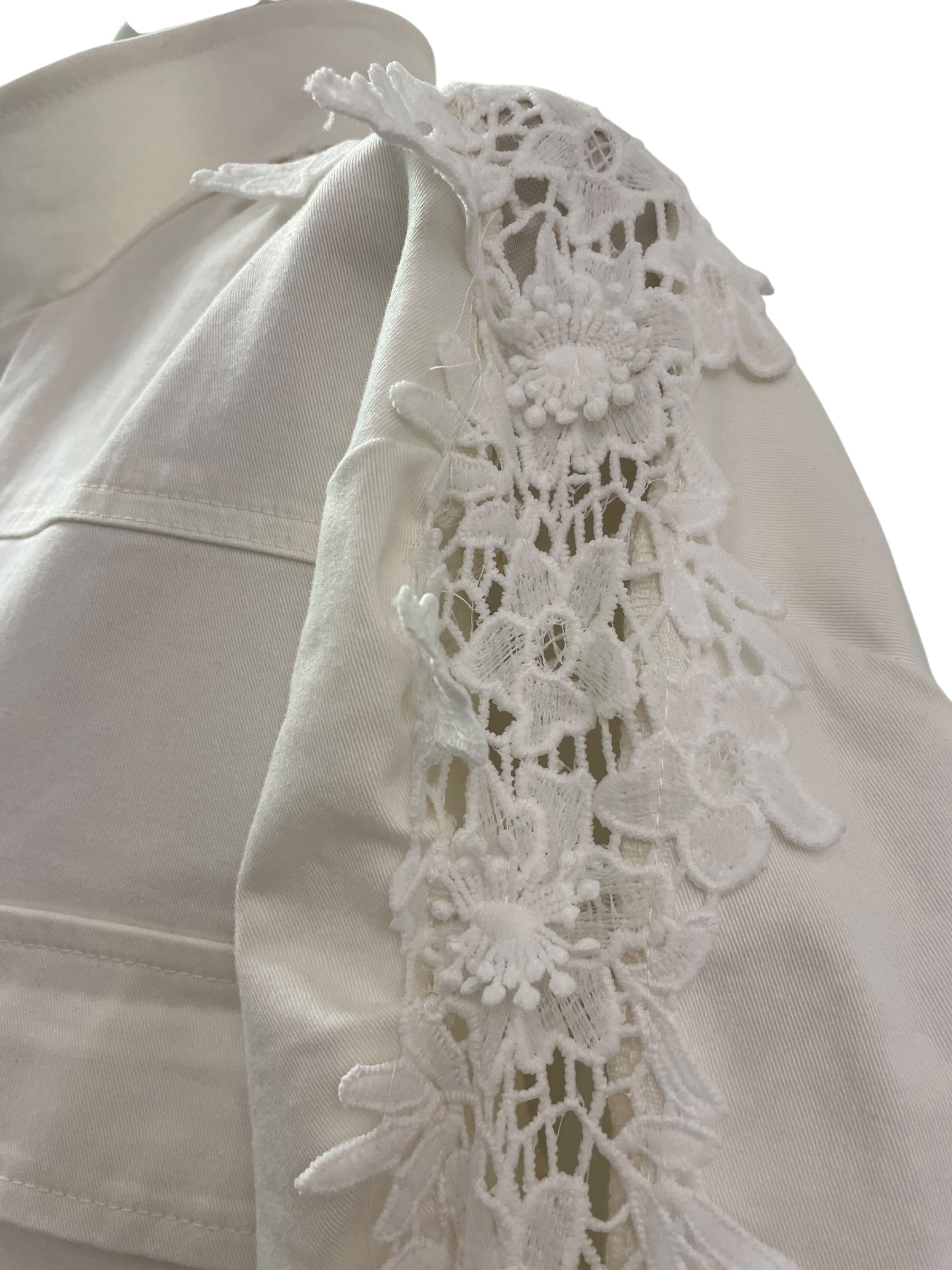 giubboni écru PHILIA loft con intarsi pizzo unica variante colore