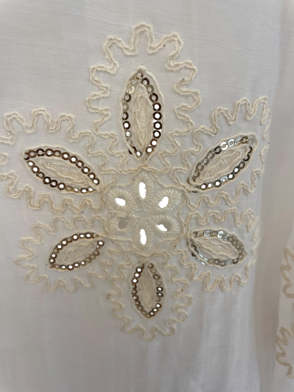 Camicia ricamata variante unica taglia unica