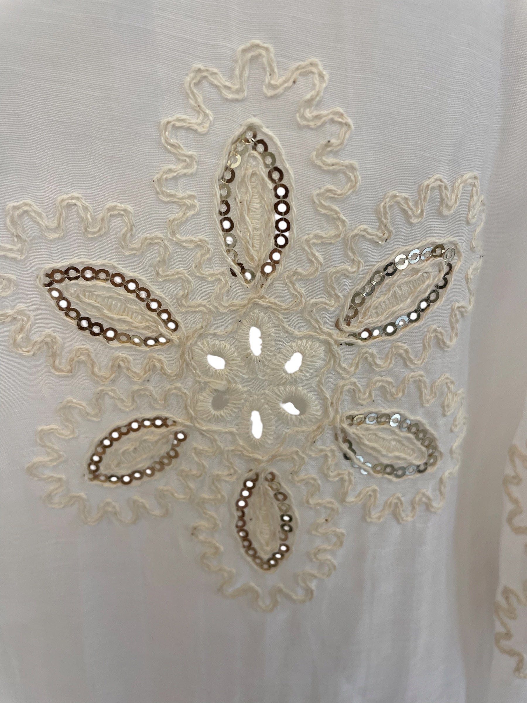 Camicia ricamata variante unica taglia unica