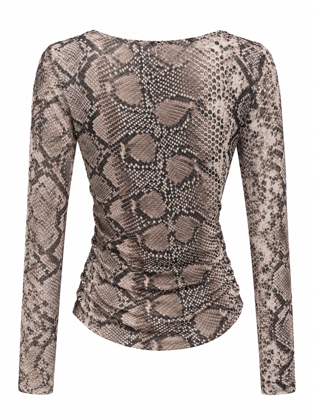 Maglia tulle pitonata