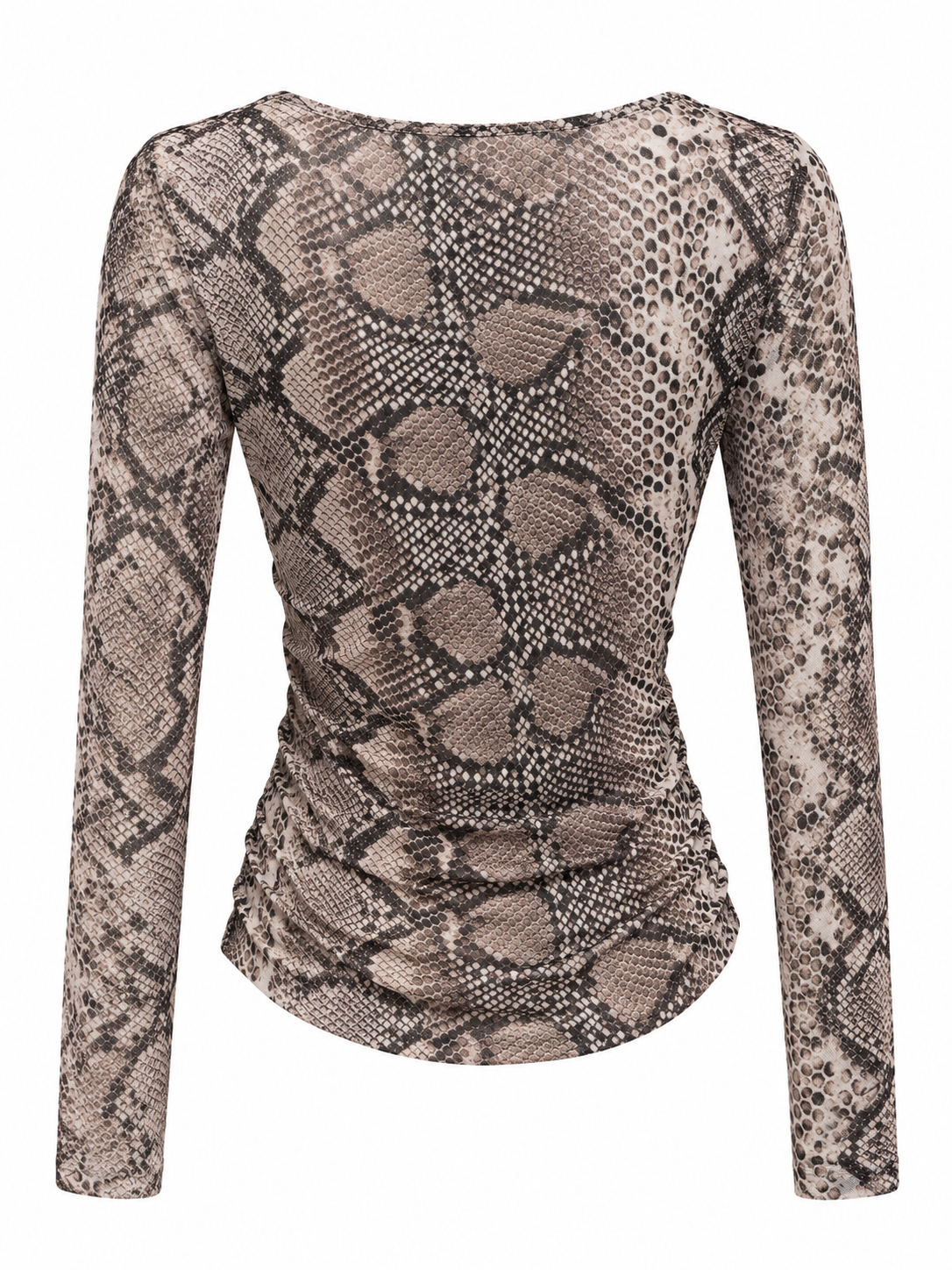 Maglia tulle pitonata