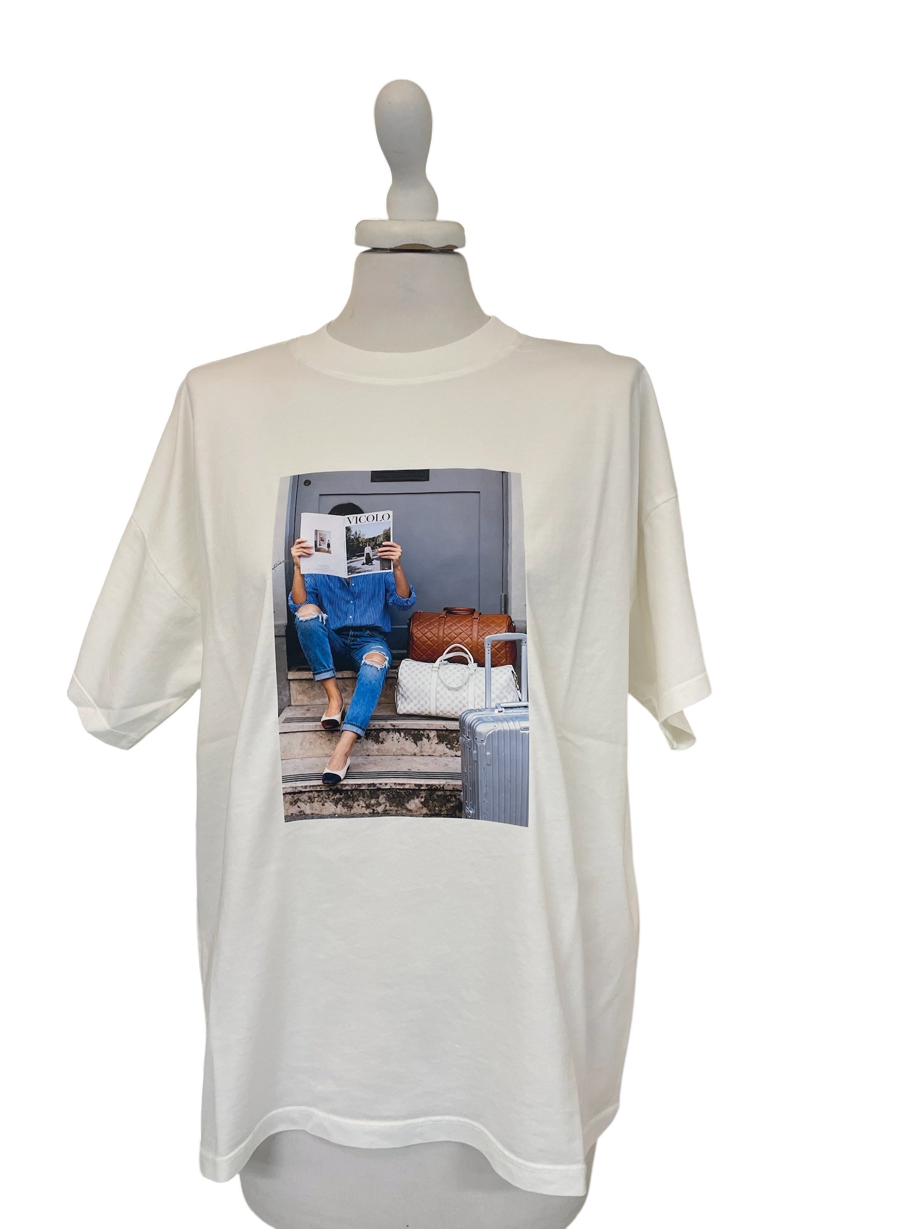 T-shirt over taglia unica vicolo