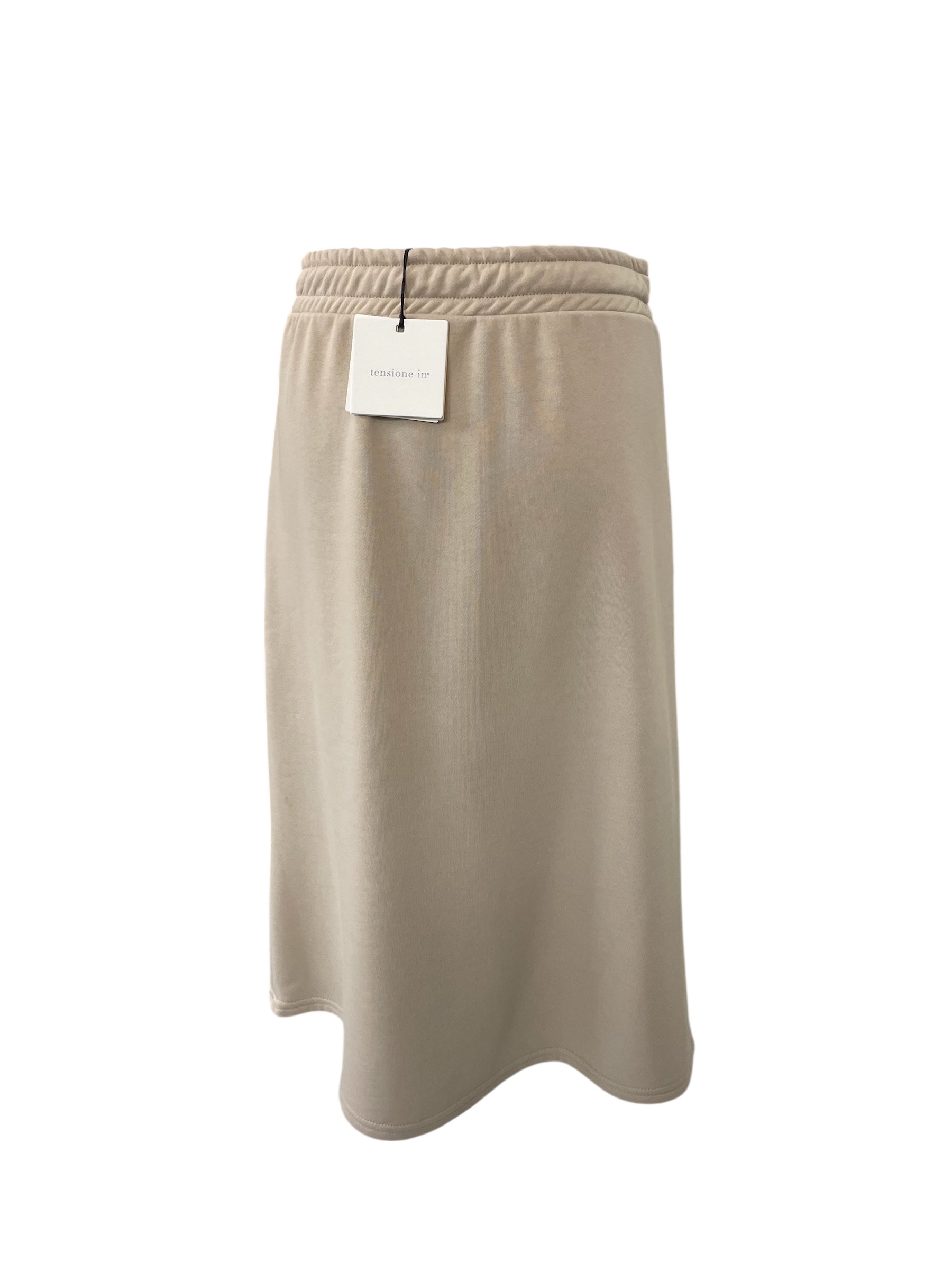 Gonna in felpa beige