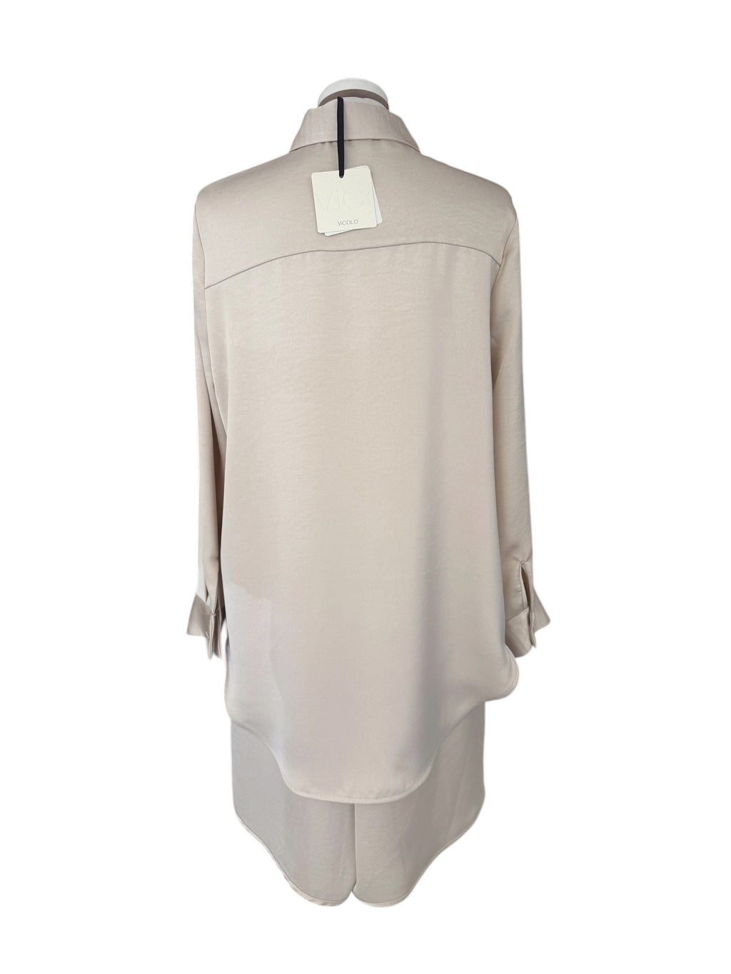 Coordinato satin camicia + bermuda