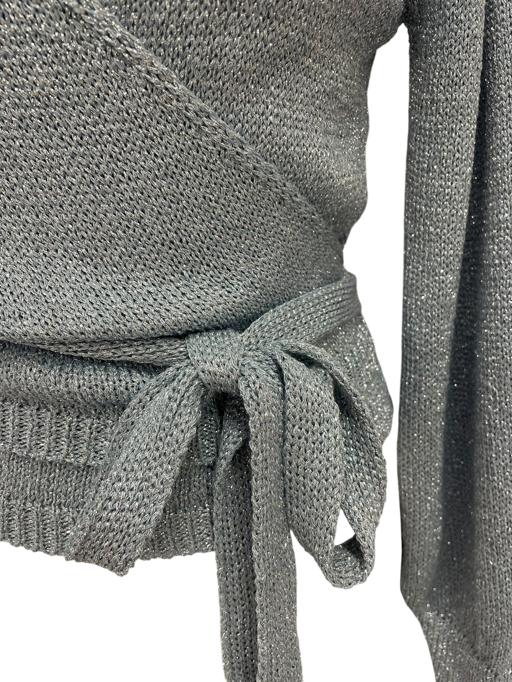 Cardigan incrociato lurex vicolo taglia unica