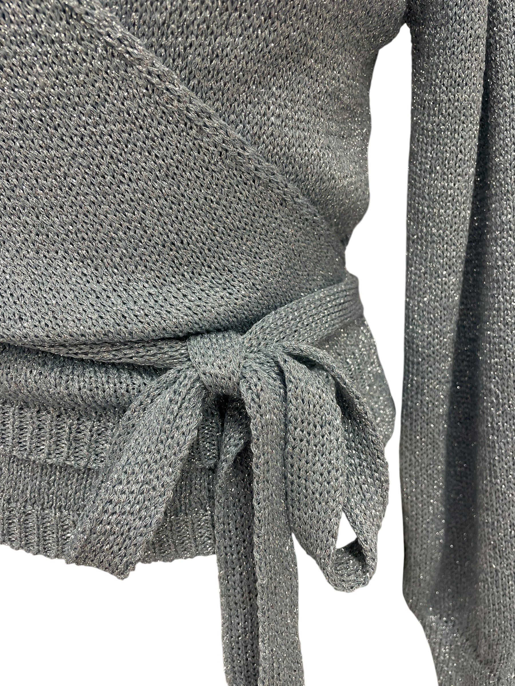 Cardigan incrociato lurex vicolo taglia unica