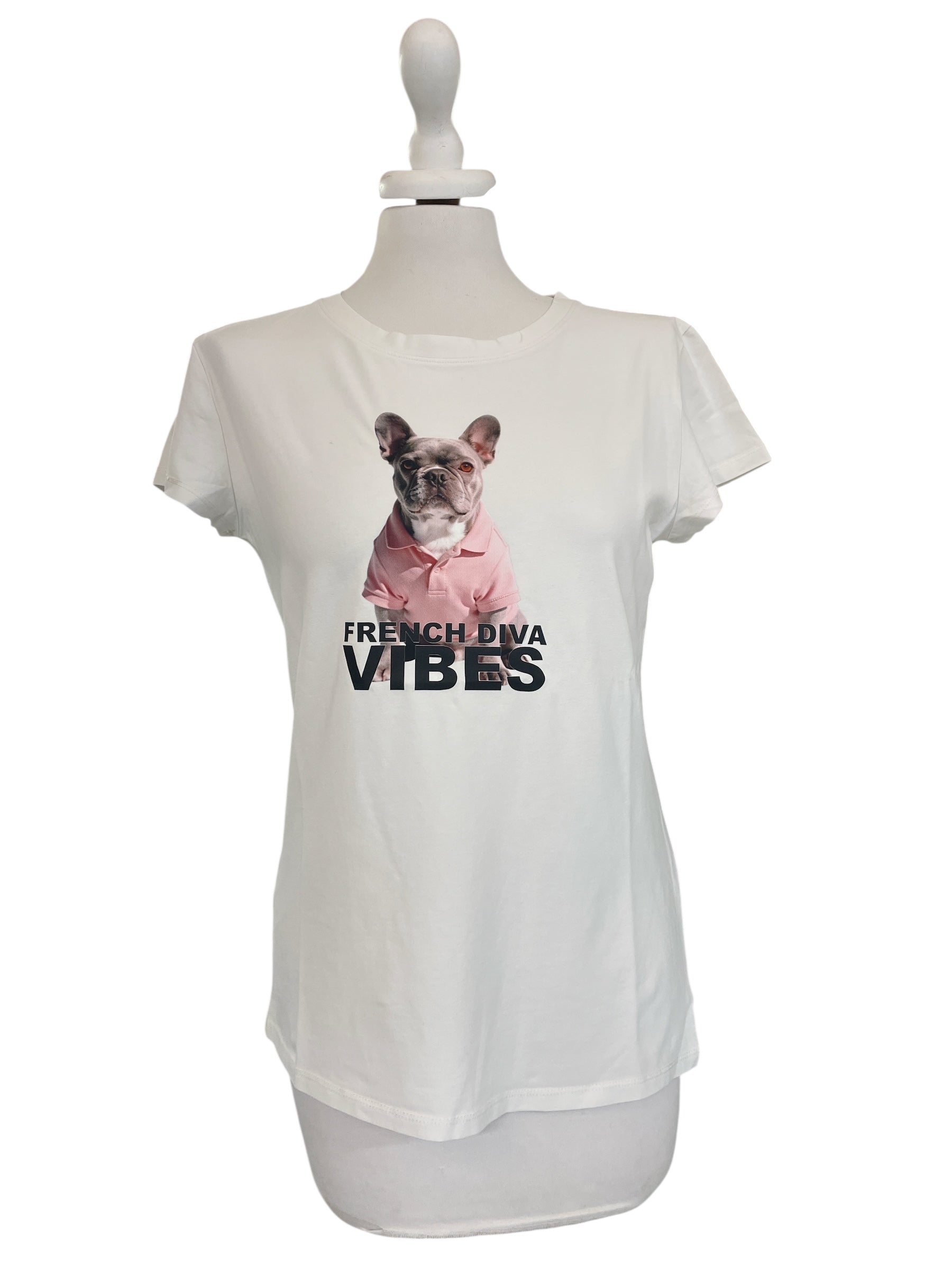 T-shirt stampa rosa