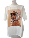 T-shirt over vicolo