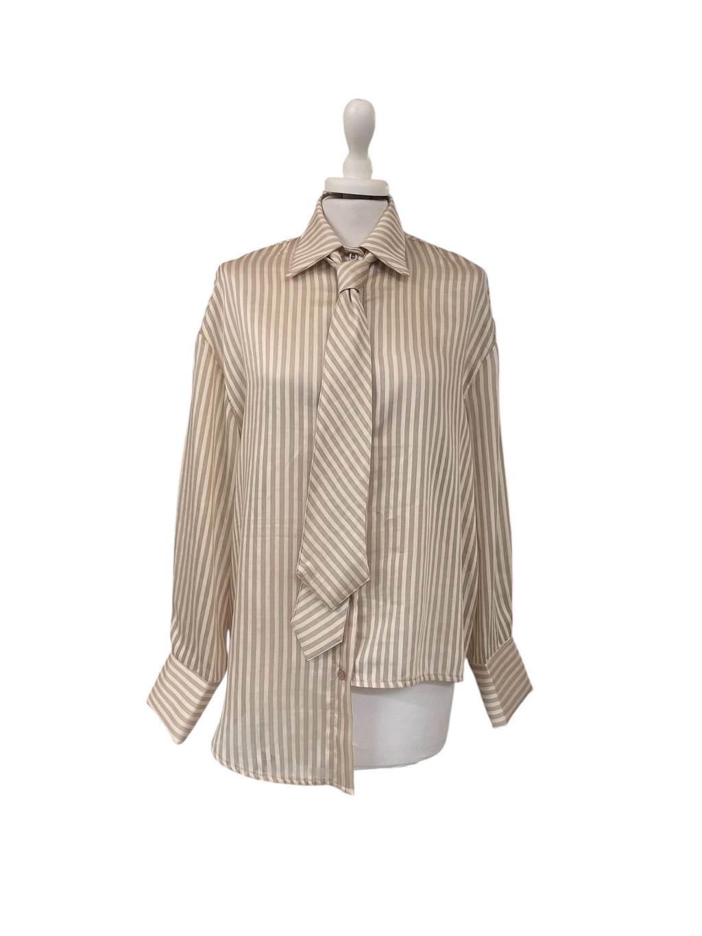 Camicia righe + cravatta