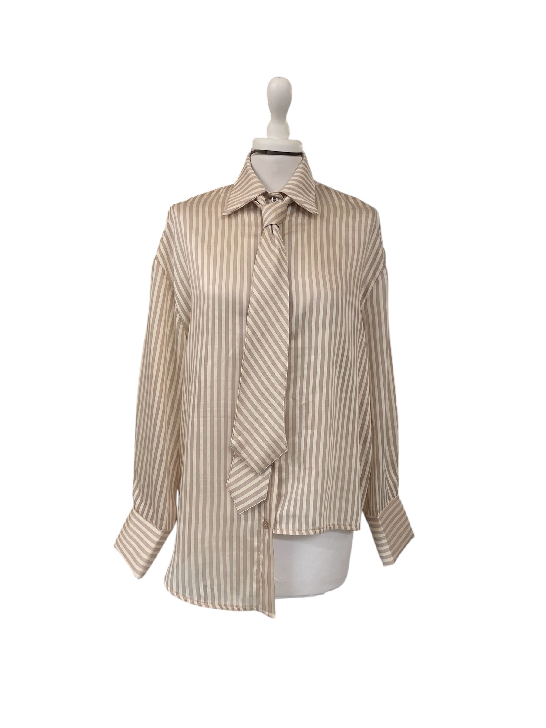 Camicia righe + cravatta